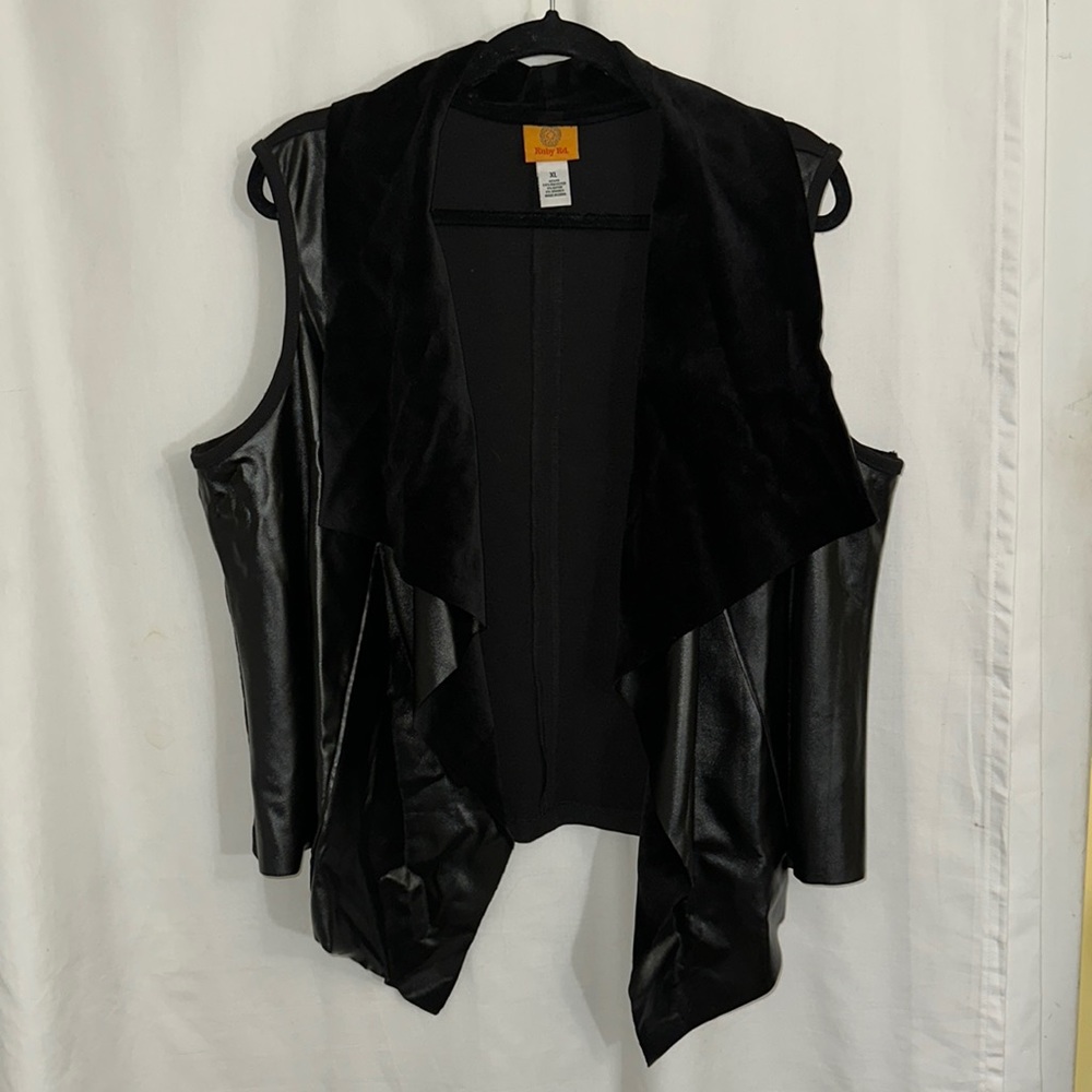 Faux Leather and Suede Vest by Ruby Rd.